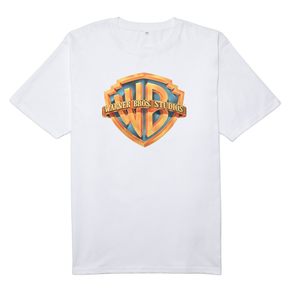 WB 100 Modern Blockbuster Era Shield Adult Short Sleeve T-Shirt