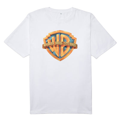 WB 100 Modern Blockbuster Era Shield Adult Short Sleeve T-Shirt