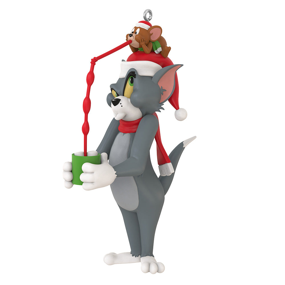 Tom and Jerry Stealing Sips Keepsake Ornament