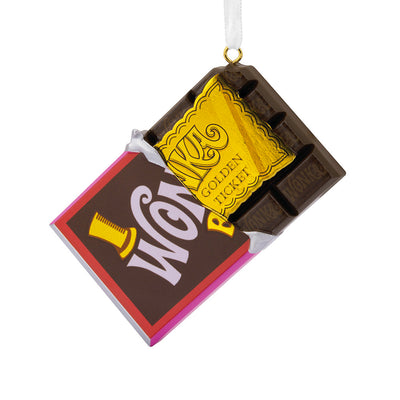 Willy Wonka & the Chocolate Factory Bar and Gold Ticket Ornament