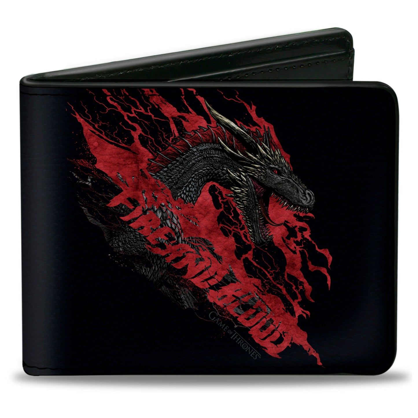 Front view of Game of Thrones Fire and Blood Bi-Fold Wallet