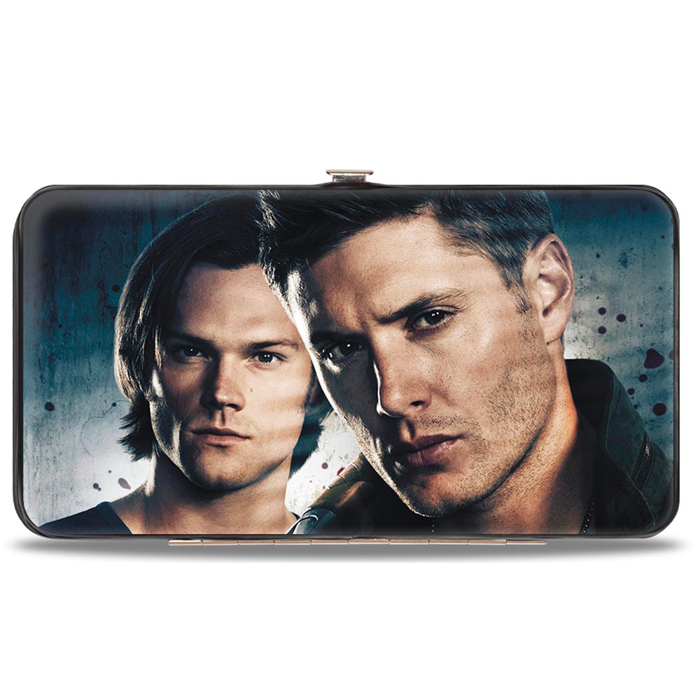 Supernatural Winchester Brothers Close-Up Logo Wallet in Black and Grey