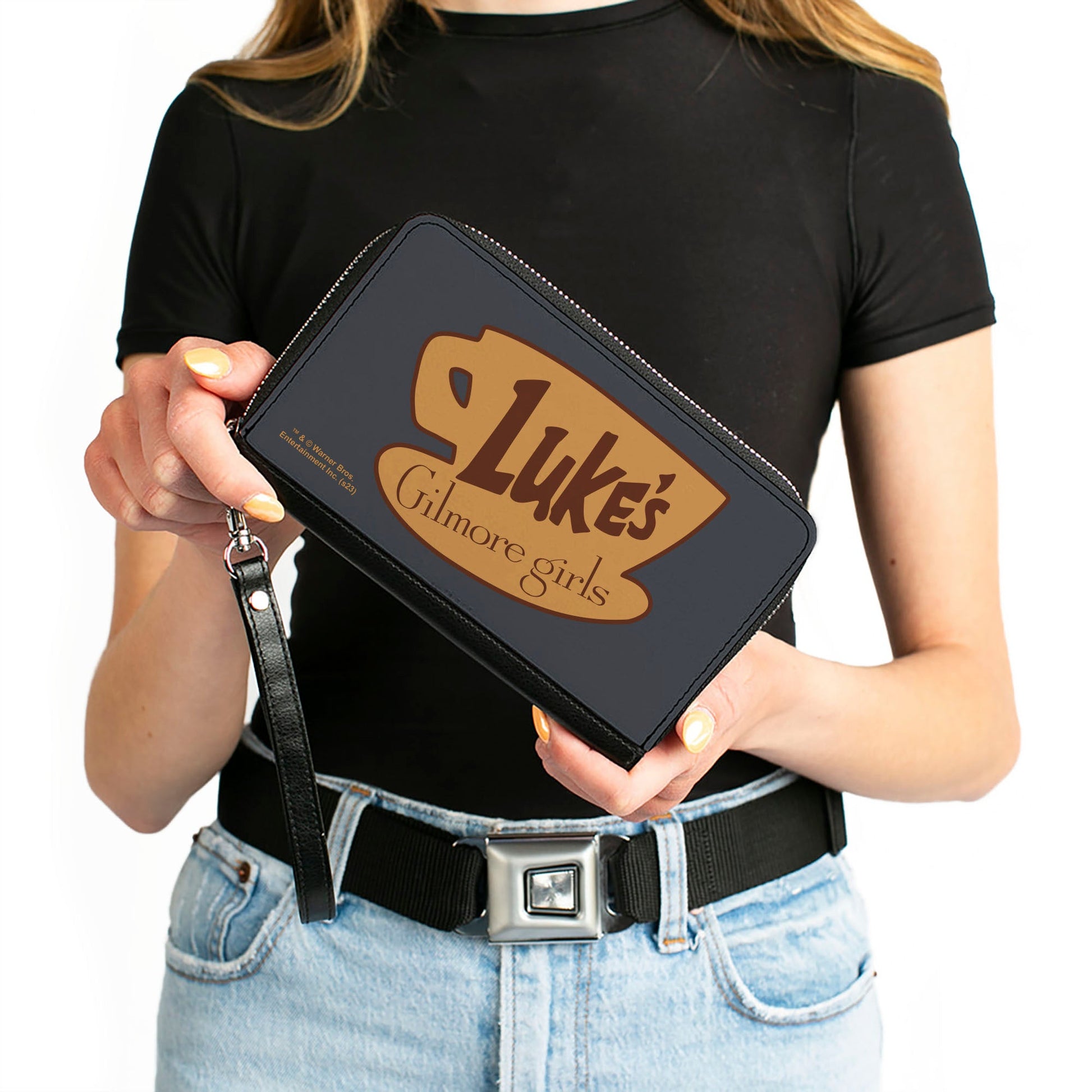 Back view of Gilmore Girls Luke's Diner rectangular wallet