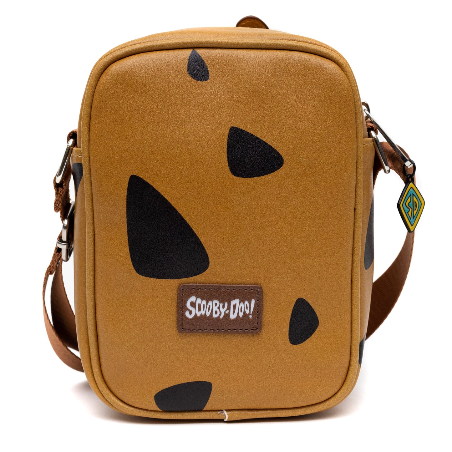 Interior view of Scooby-Doo crossbody bag zipper compartment