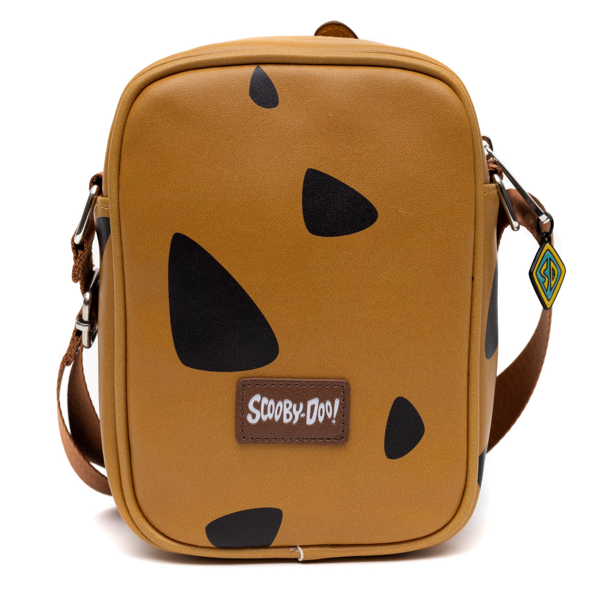 Interior view of Scooby-Doo crossbody bag zipper compartment