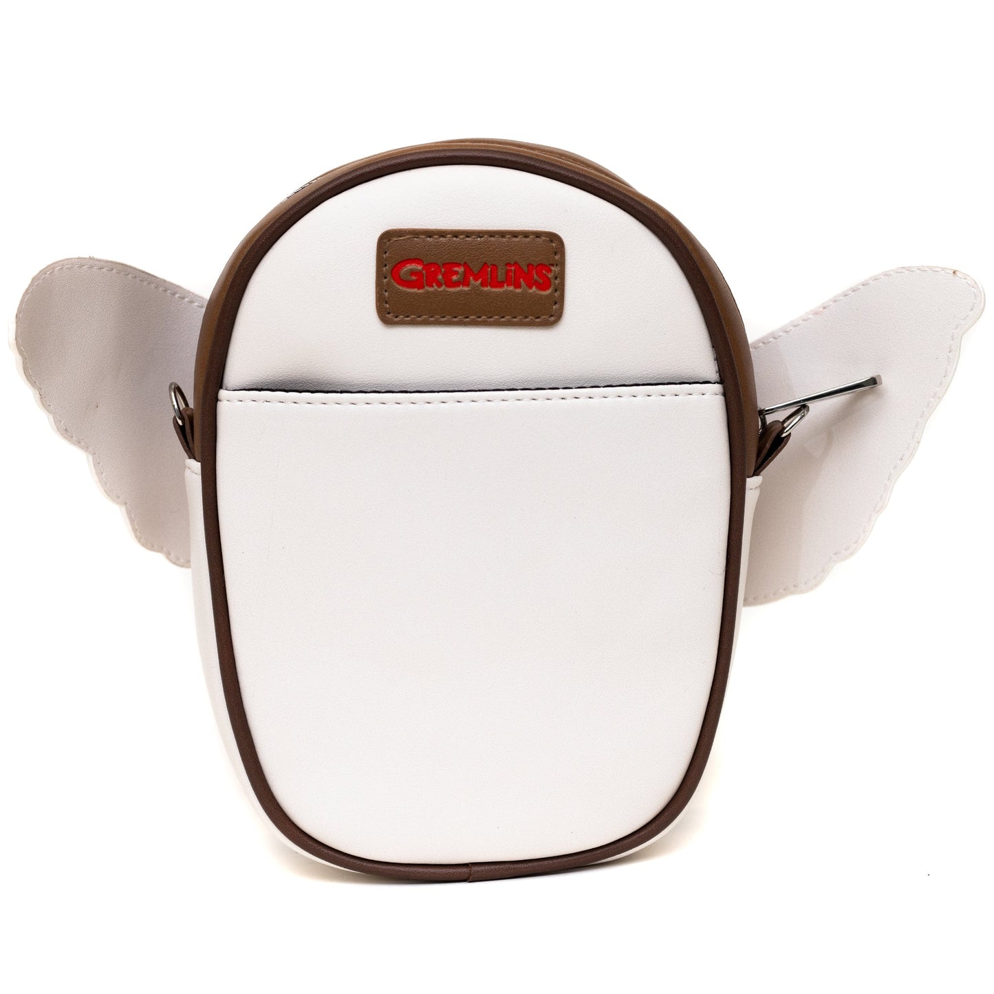 Side view showing the adjustable strap and depth of the Gremlins bag
