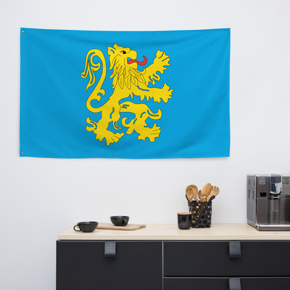 The Big Bang Theory Yellow Lion Flag