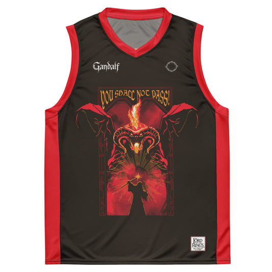 The Lord of The Rings You Shall Not Pass Basketball Jersey