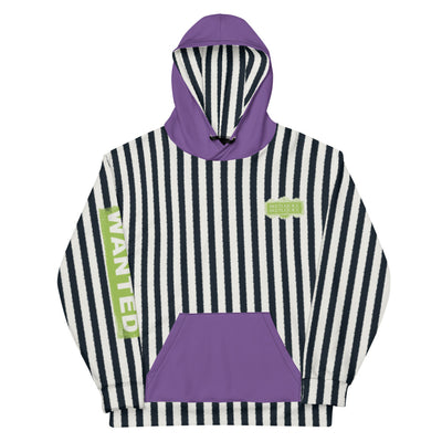 Beetlejuice Beetlejuice Wanted by Afterlife Police Striped Hoodie