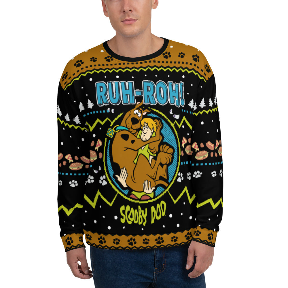 Scooby-Doo! Ruh-Roh! Holiday Crewneck Sweatshirt