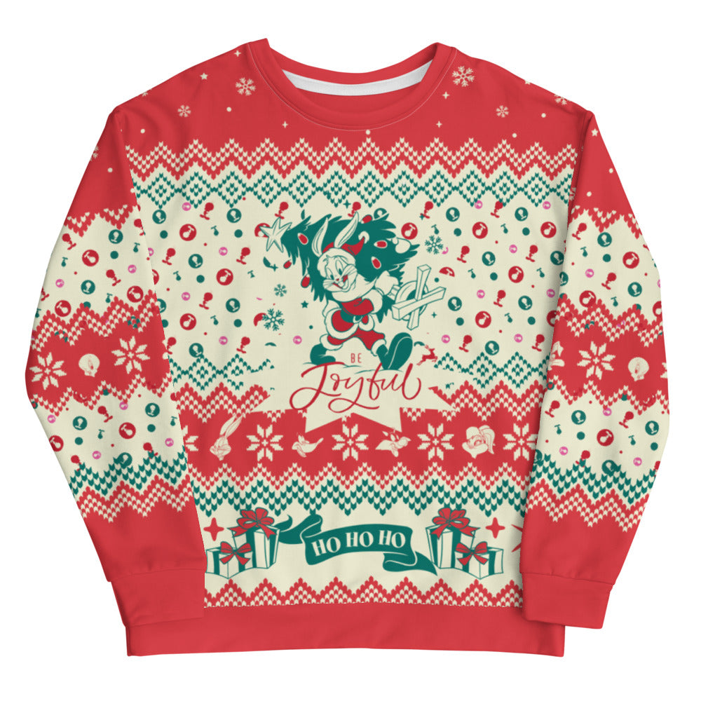 Looney Tunes Be Joyful Holiday Crewneck Sweatshirt