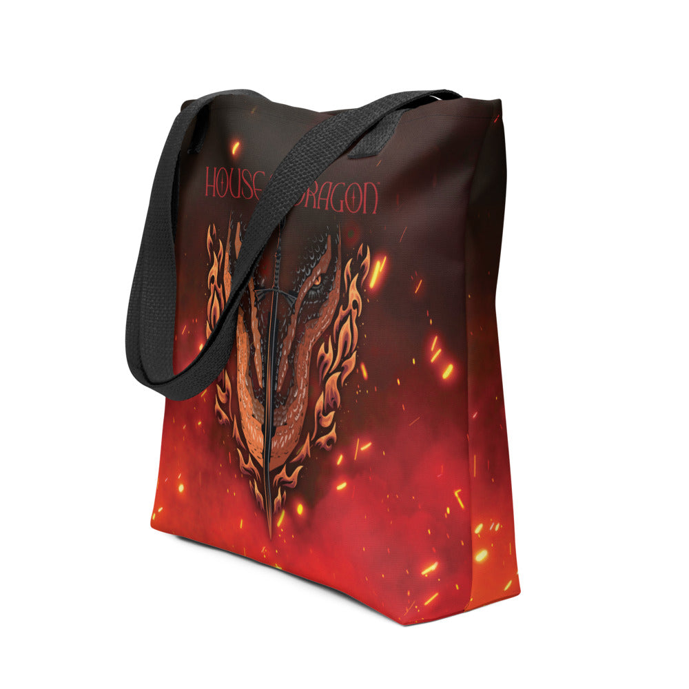 House of the Dragon Wreathed Flames Tote Bag