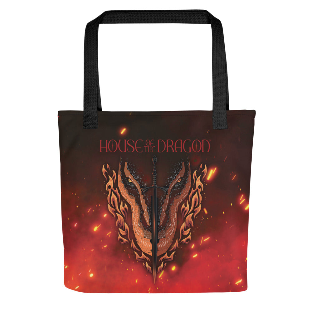 House of the Dragon Wreathed Flames Tote Bag