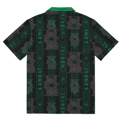Mortal Kombat II Logo Button Shirt
