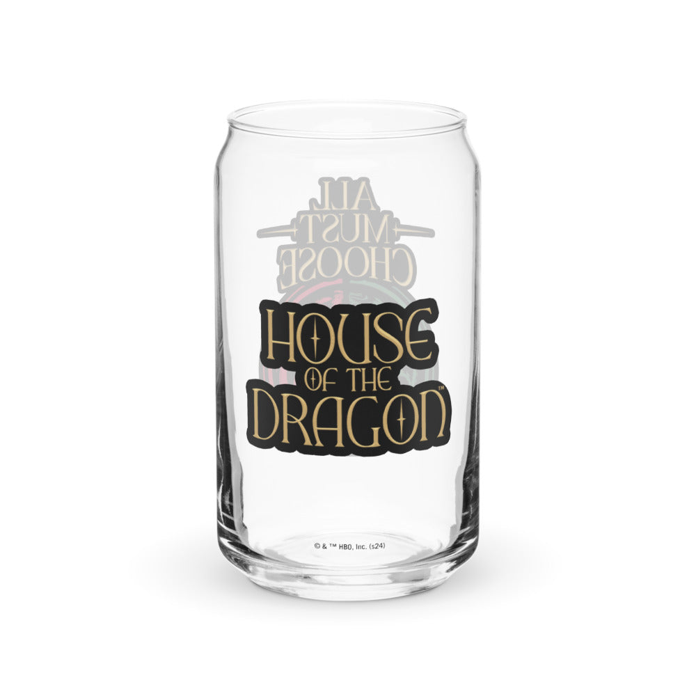 Exclusive House of the Dragon All Must Choose 16 oz. Can Shaped Glass