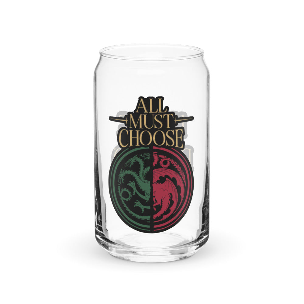 Exclusive House of the Dragon All Must Choose 16 oz. Can Shaped Glass