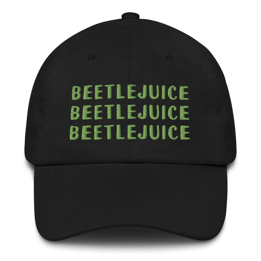 Beetlejuice Say it Three Times Embroidered Dad Hat