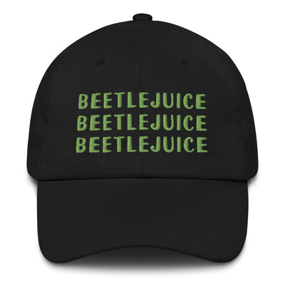 Beetlejuice Say it Three Times Embroidered Dad Hat