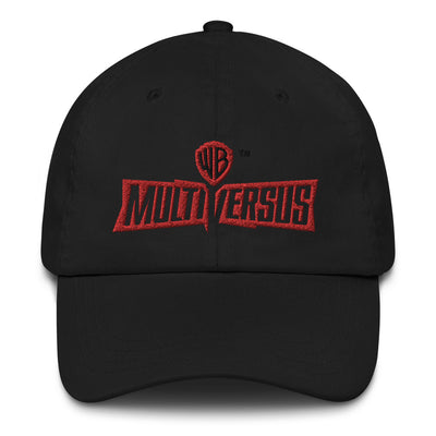 MultiVersus Logo Black Embroidered Dad Hat