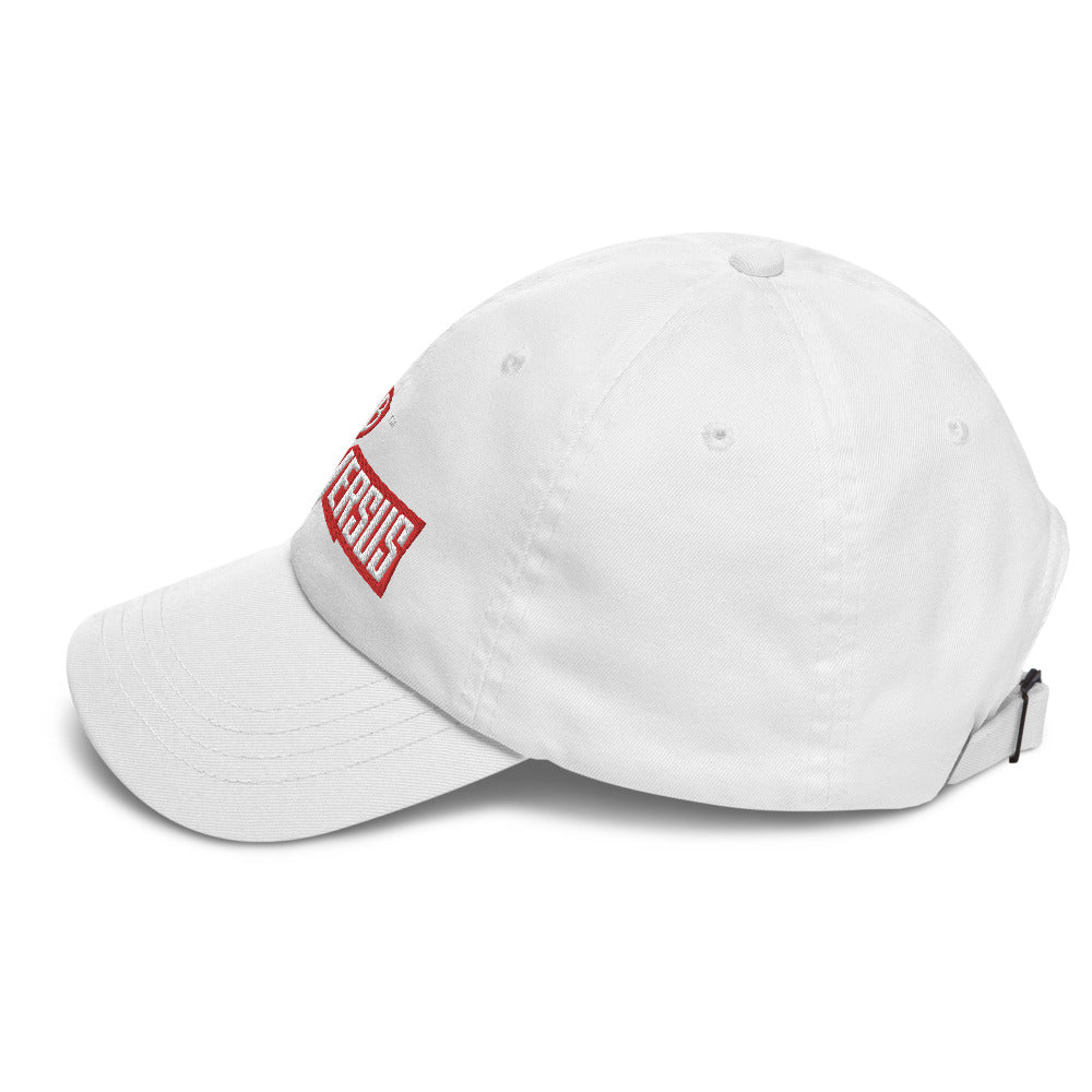 MultiVersus Logo White Embroidered Dad Hat