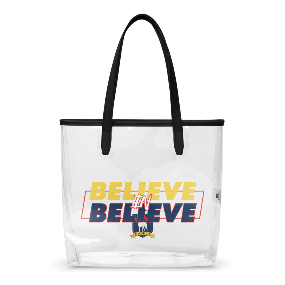 Ted Lasso Believe In Believe Clear Tote Bag