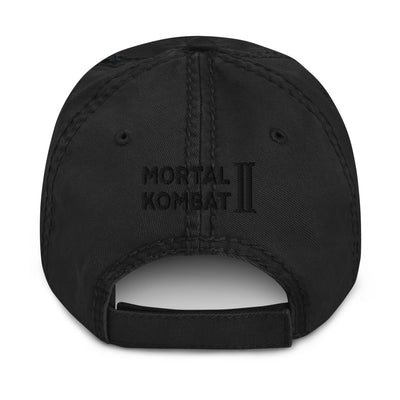 Mortal Kombat II Flawless Victory Distressed Embroidered Dad Hat
