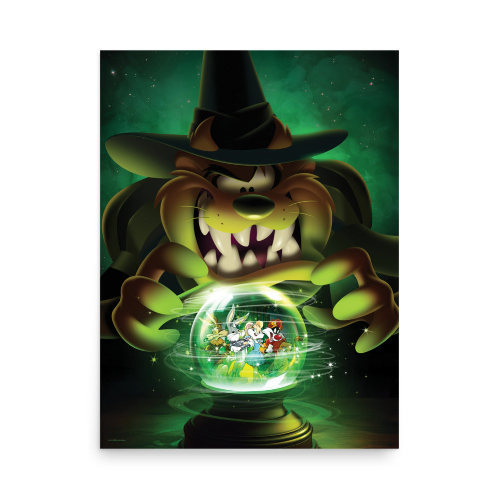 Looney Tunes x The Wizard of Oz Crystal Ball Premium Poster