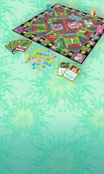 Rick and Morty Card Scramble Board Game