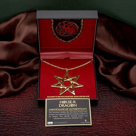 House of the Dragon 7-Pointed Star Necklace Alicent Hightower