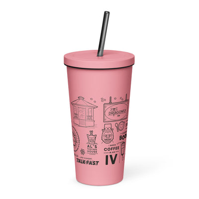 Gilmore Girls Stars Hollow Doodles Insulated Tumbler