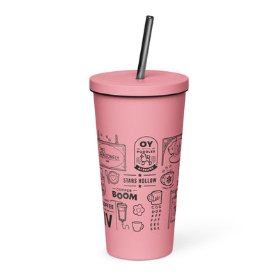 Gilmore Girls Stars Hollow Doodles Insulated Tumbler