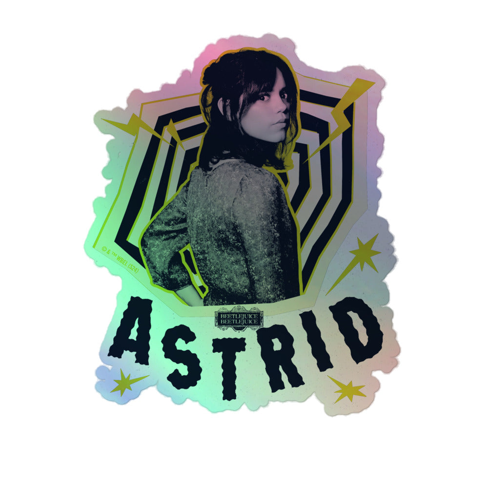 Beetlejuice Beetlejuice Astrid Holographic Sticker