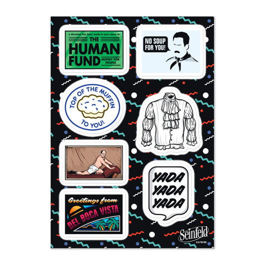 Seinfeld Icons Sticker Sheet