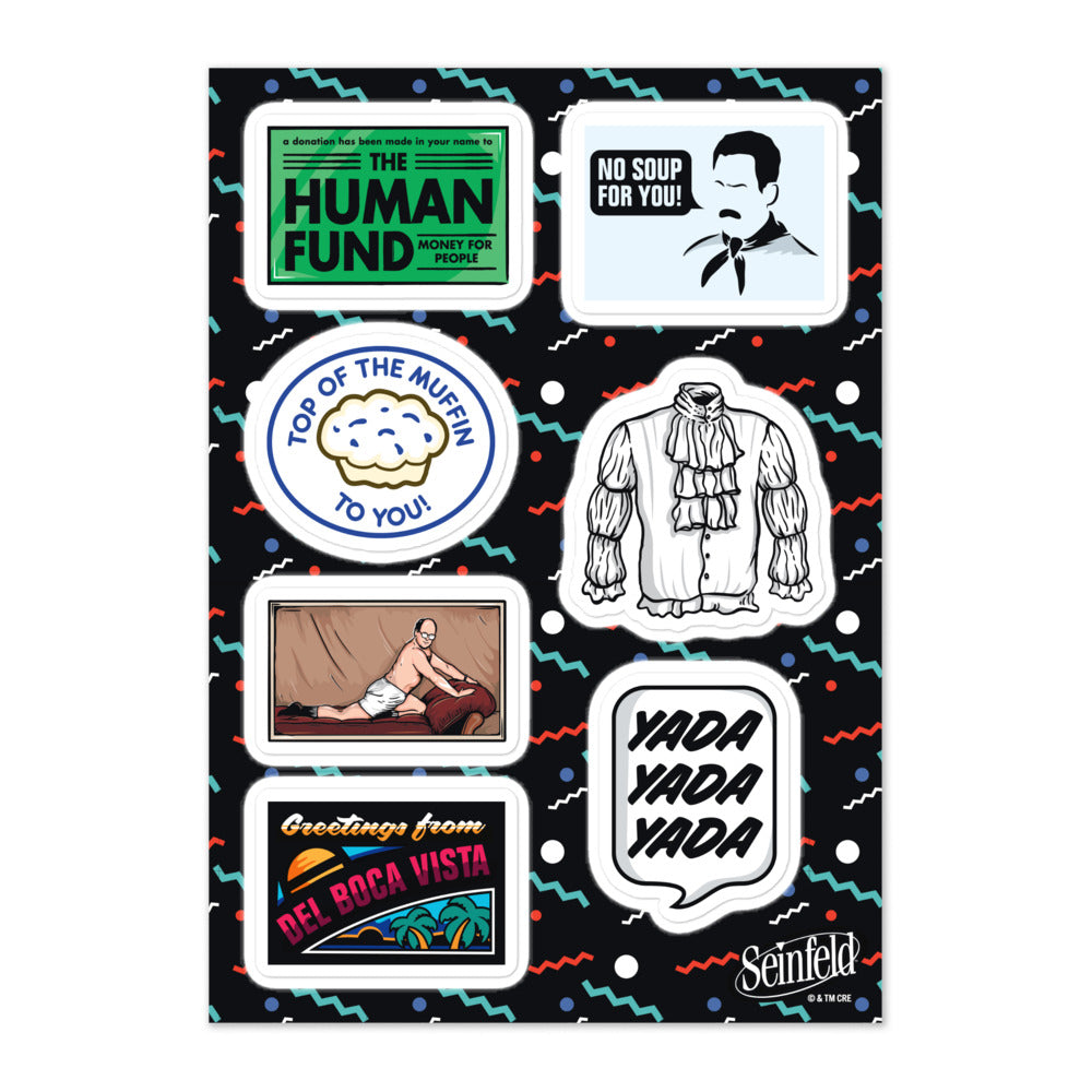 Seinfeld Icons Sticker Sheet