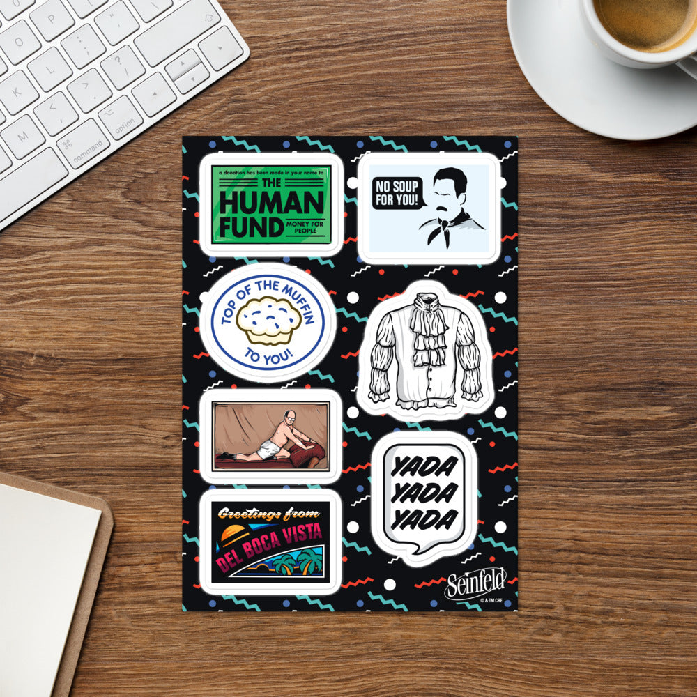 Seinfeld Icons Sticker Sheet