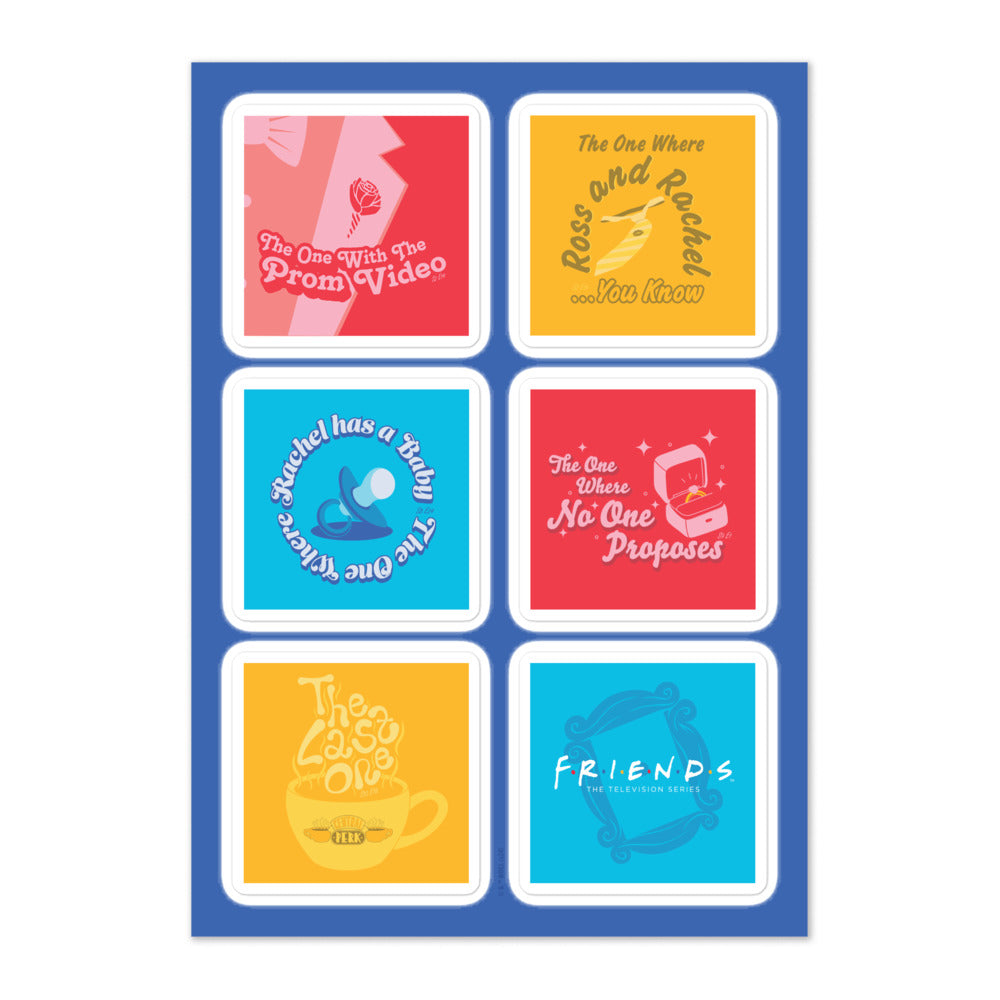 Friends Iconic Episodes Sticker Sheet