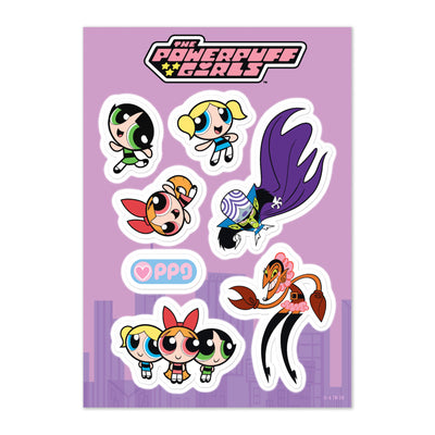 The Powerpuff Girls Characters Sticker Sheet