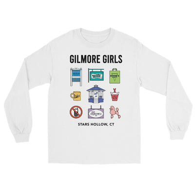 Gilmore Girls Stars Hollow Icons Long Sleeve Shirt