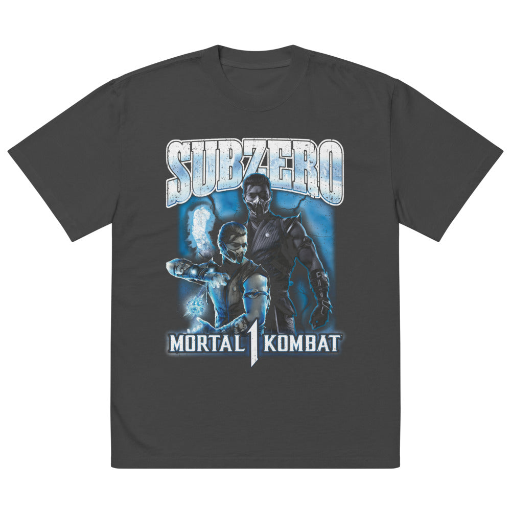 Mortal Kombat 1 Sub-Zero Oversized Faded T-shirt