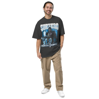 Mortal Kombat 1 Sub-Zero Oversized Faded T-shirt