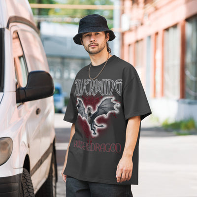 House of the Dragon Silverwing Oversized Faded T-shirt