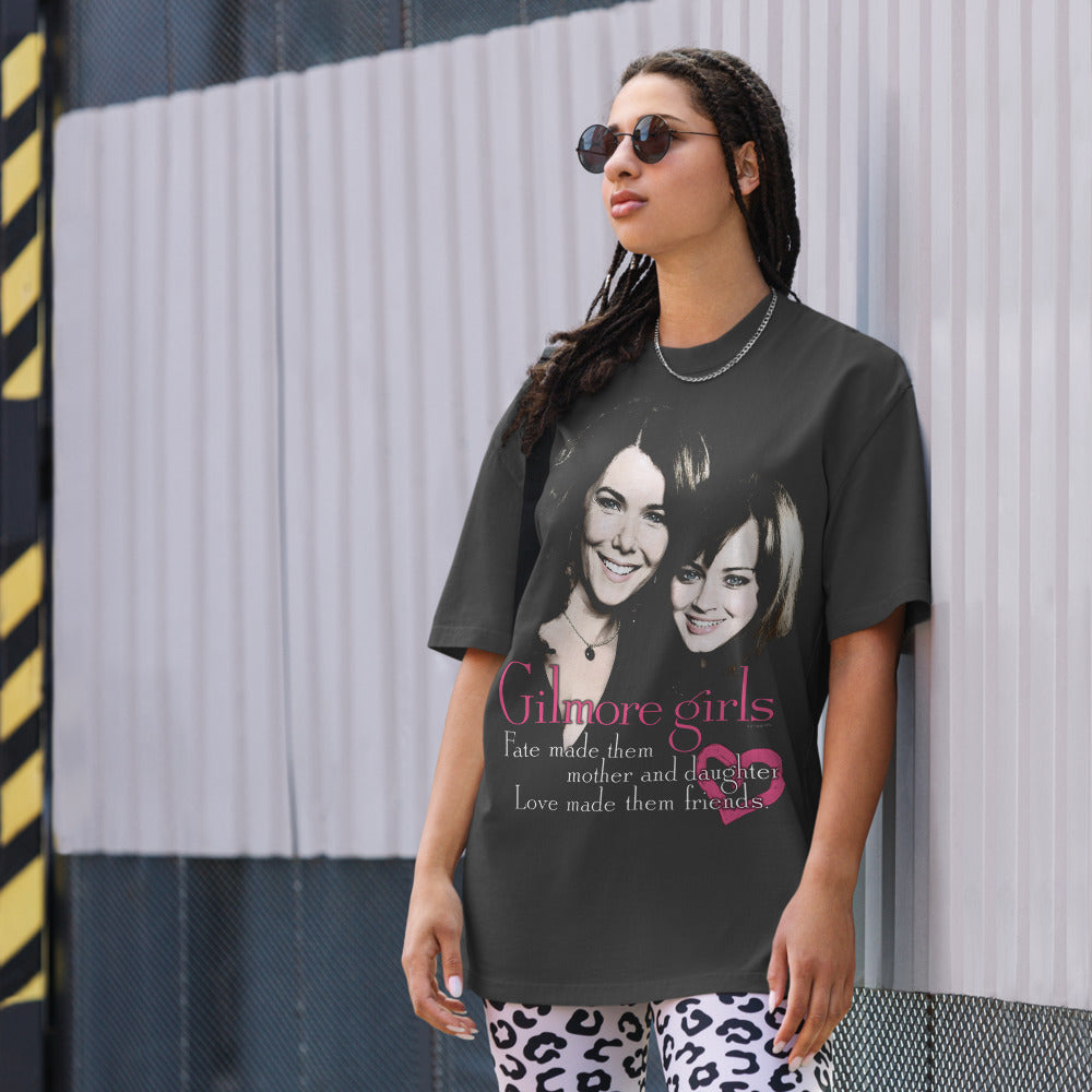 Gilmore Girls Love Made Them Friends Oversized Faded T-shirt