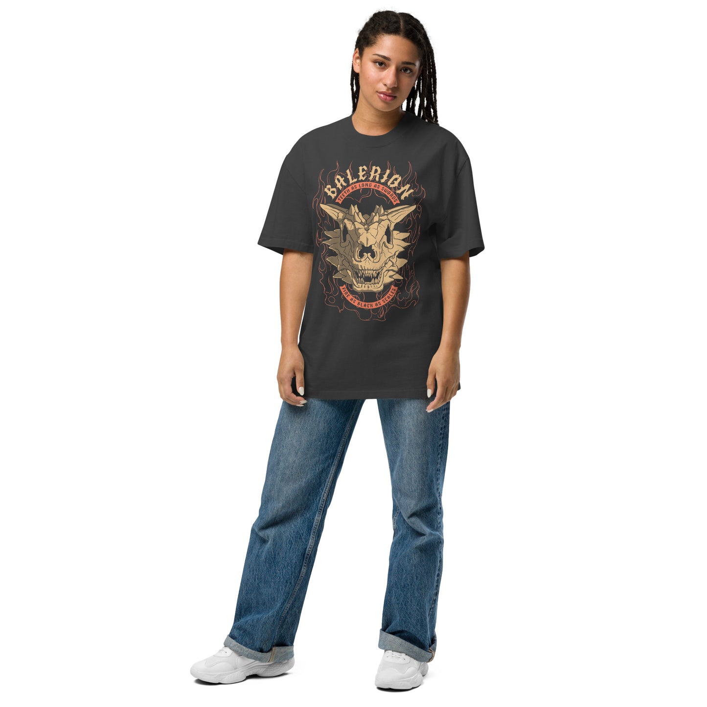House of the Dragon Balerion Oversized Faded T-shirt