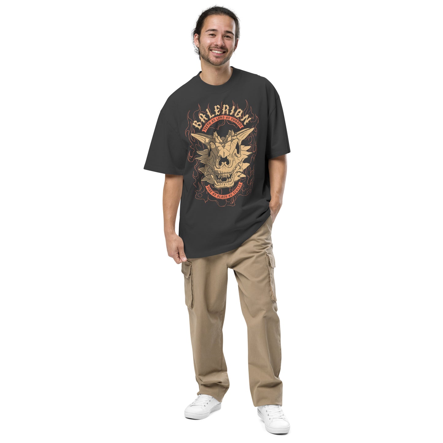 House of the Dragon Balerion Oversized Faded T-shirt