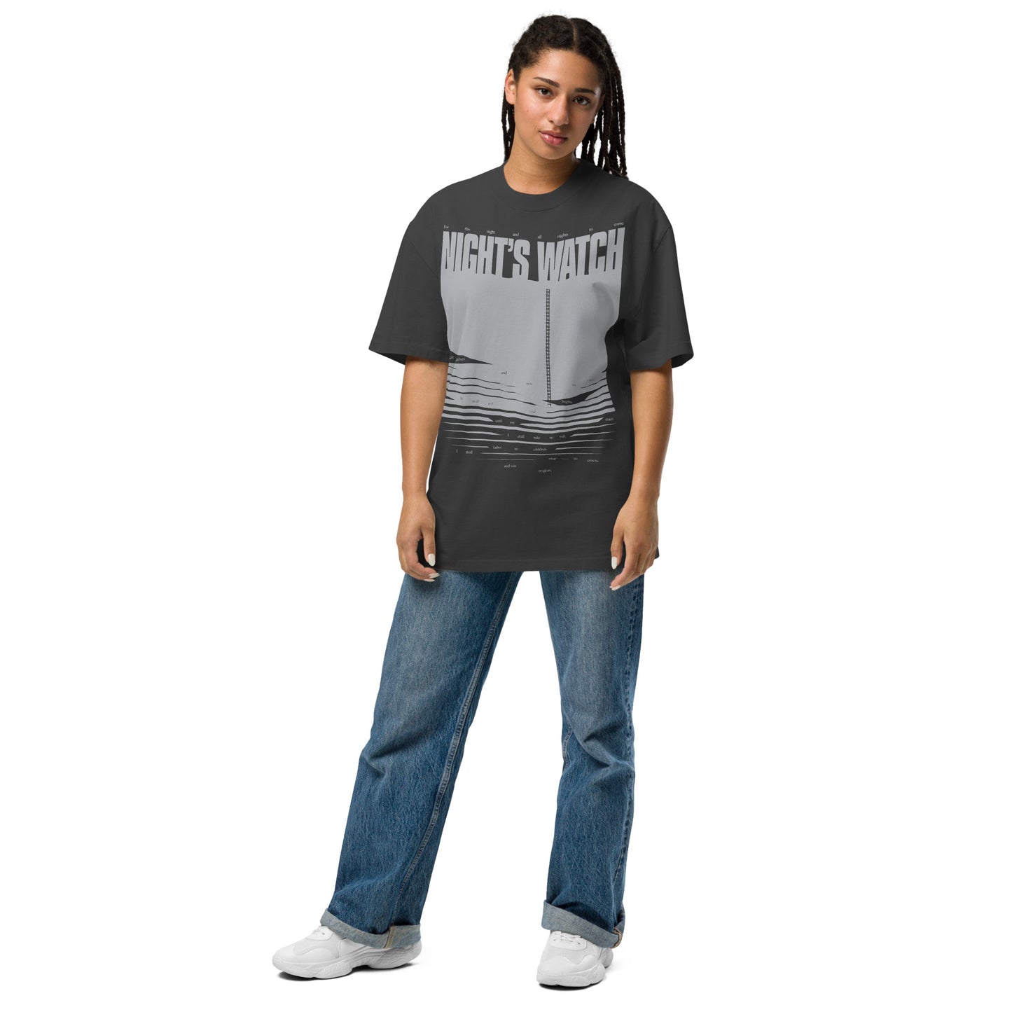Game of Thrones Night’s Watch Oversized Faded T-shirt