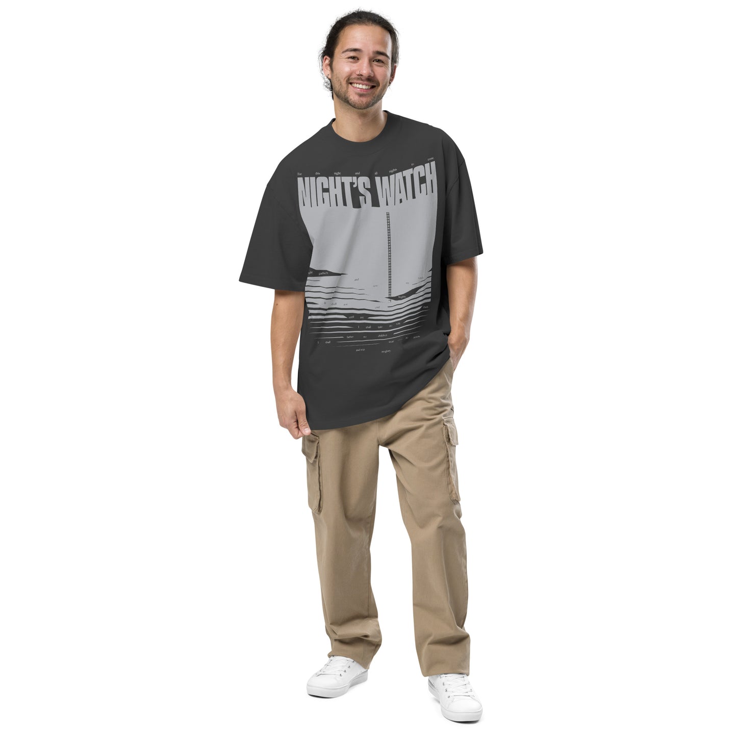 Game of Thrones Night’s Watch Oversized Faded T-shirt