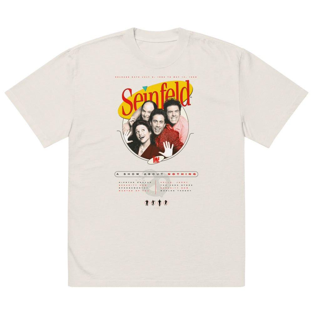 Seinfeld A Show About Nothing Oversized Faded T-shirt