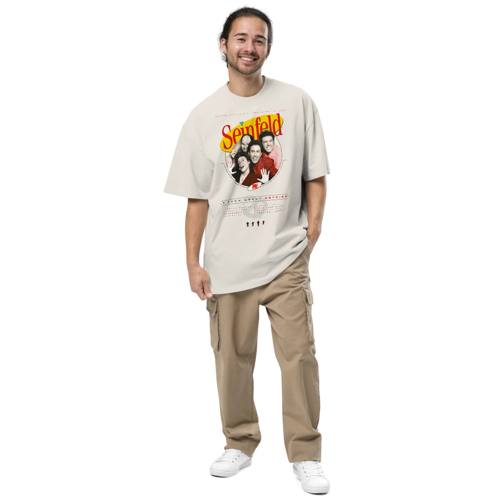 Seinfeld A Show About Nothing Oversized Faded T-shirt