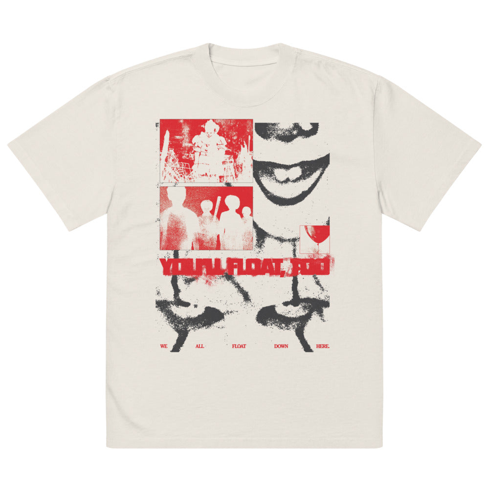 IT Chapter Two You'll Float Too Oversized Faded T-shirt