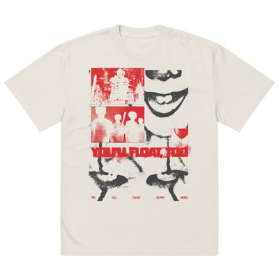 IT Chapter Two You'll Float Too Oversized Faded T-shirt